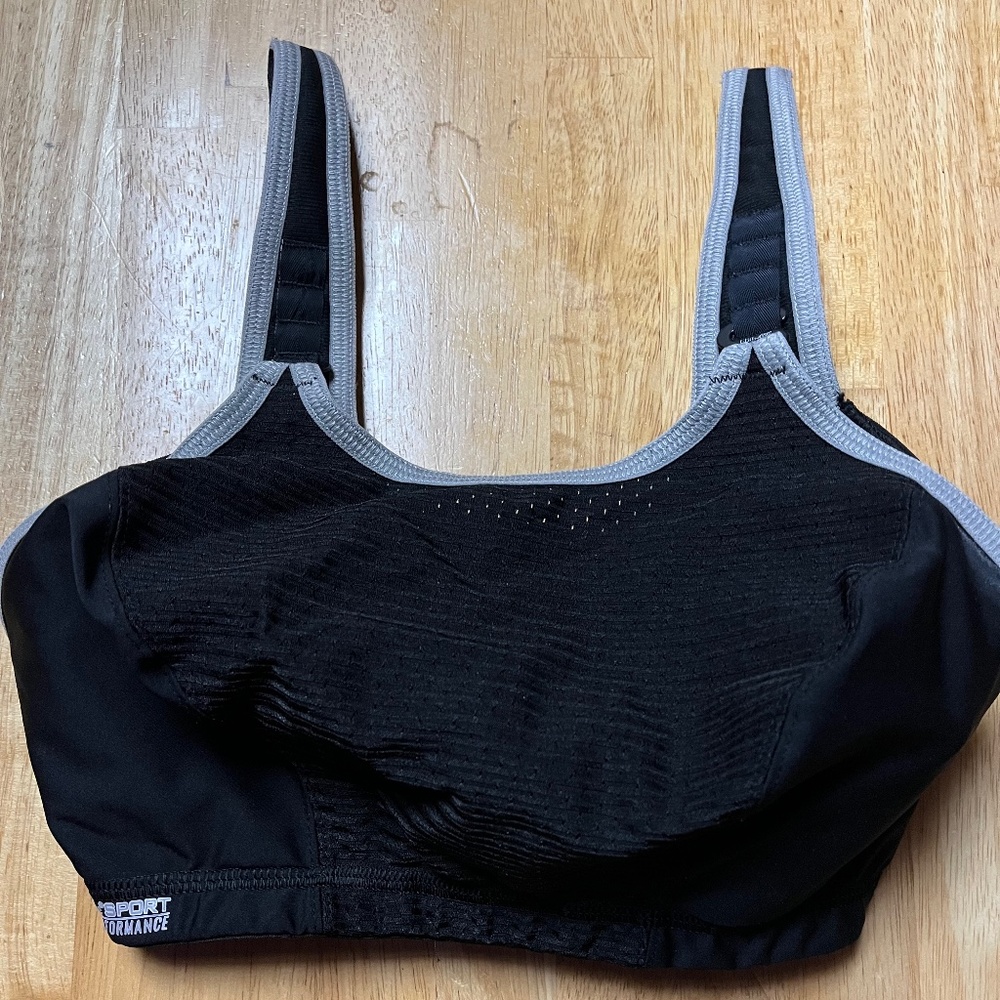 Glamorise high impact sports bra 32E 32DD black